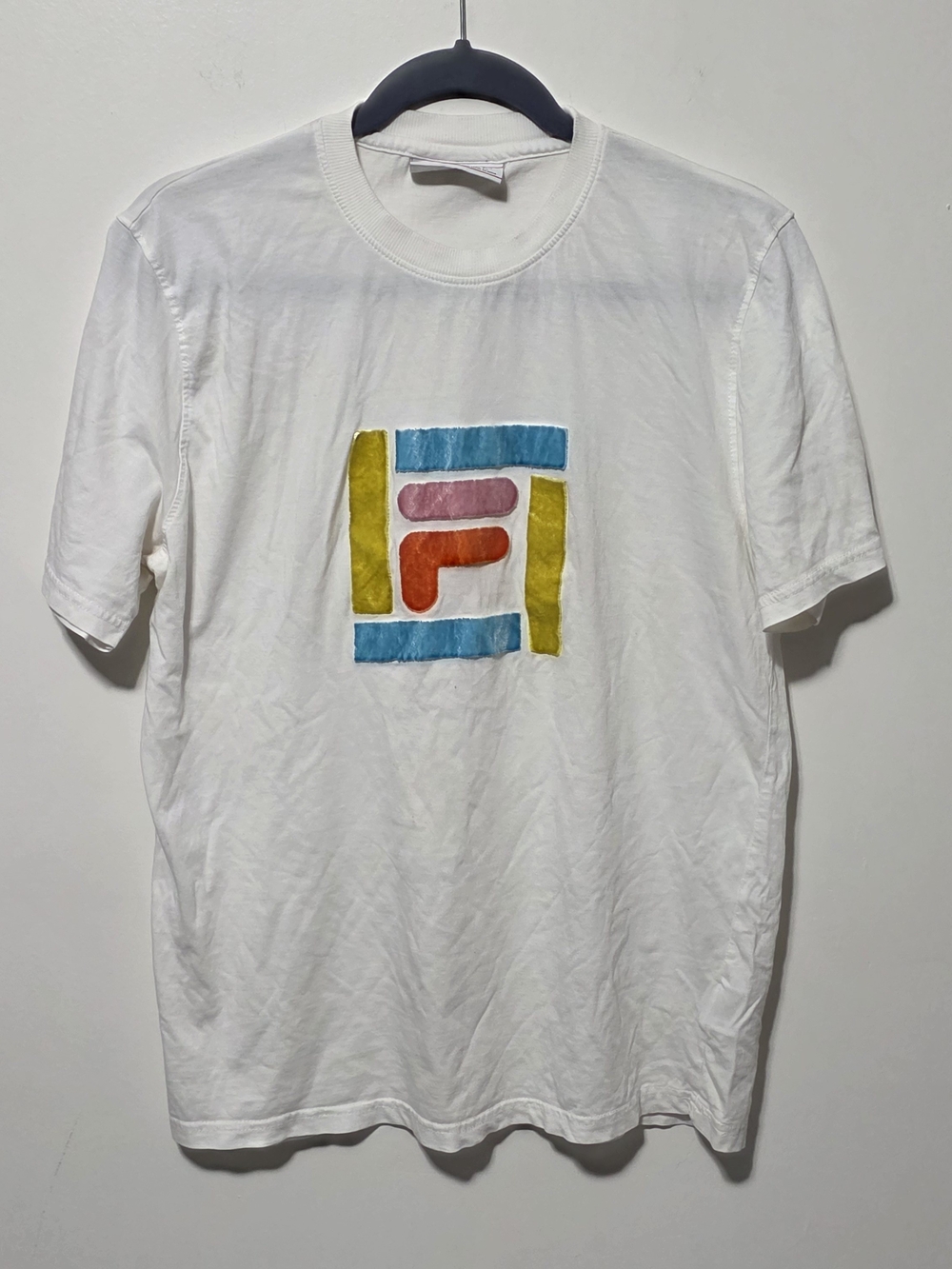 Fila White Logo Graphic Tee - Multicolor Emblem